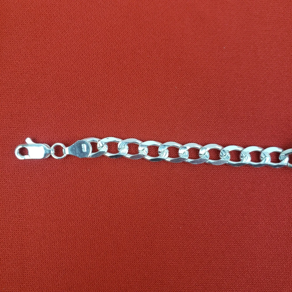 925  sterling silver mens bracelet‎